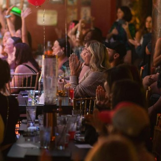 Guests enjoying a night out