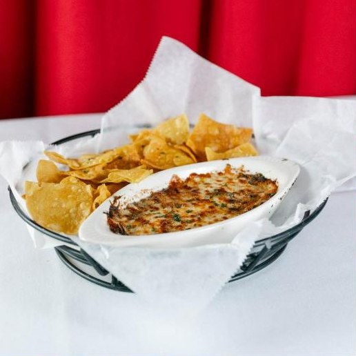 Baked dip with chips