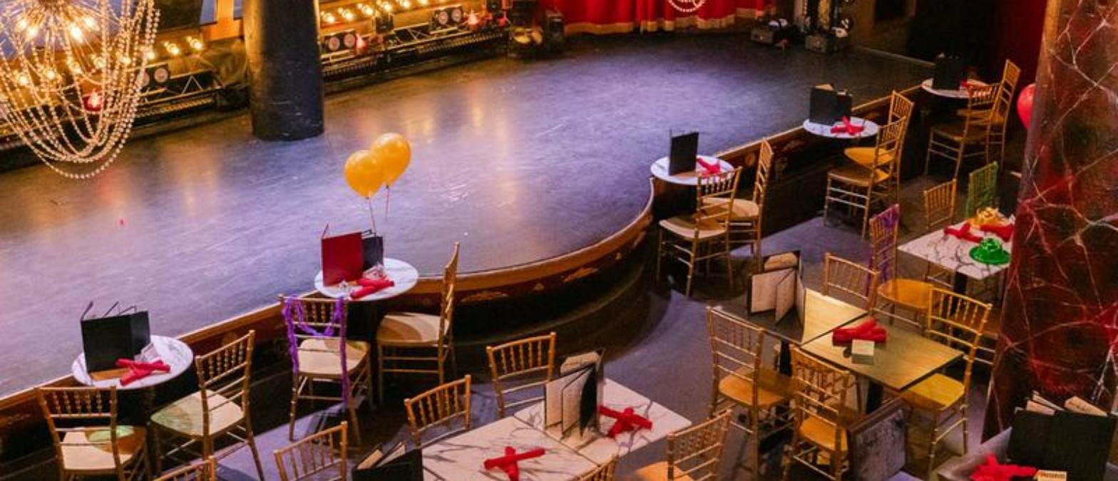 The Boom Boom Room showroom set for a private event